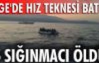Ege'de hız teknesi battı: 5 sığınmacı öldü
