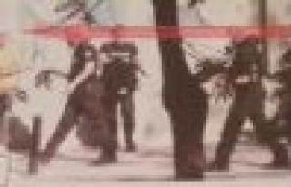 Emniyet biber gazı fişeğiyle göz çıkaran polis...