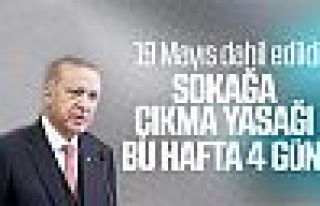 Erdoğan: 4 günlük sokağa çıkma yasağı uygulanacak
