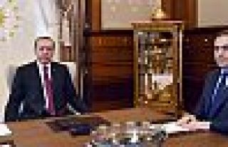 Erdoğan Hakan Fidan'la görüştü