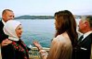 Erdoğan, Kral Abdullah'ı Tarabya'da ağırladı