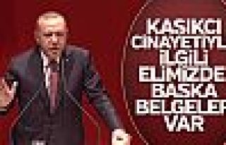 Erdoğan'dan Kaşıkçı açıklaması: Elimizde başka...