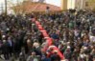 Ermenek'te 8 işçi için tören