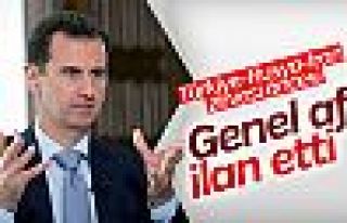 Esad Ankara'daki üçlü zirve öncesi genel af ilan...