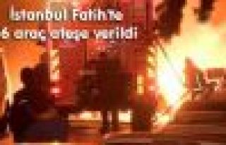 Fatih'te 6 araç ateşe verildi