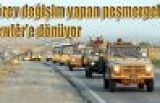 Görev değişim yapan peşmergeler Hewlêr'e dönüyor