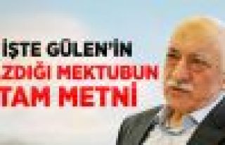 Gülen'in Gül'e Gönderdiği Mektubun Tam Metni 
