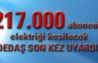 Güneydoğu'da 217 bin abonenin elektriği kesilecek