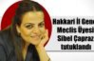 Hakkari İl Genel Meclis Üyesi Sibel Çapraz tutuklandı