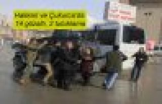 Hakkari ve Çukurca'da 14 gözaltı, 2 tutuklama