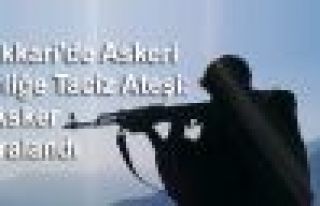 Hakkari'de Askeri Birliğe Taciz Ateşi: 1 Asker Yaralandı