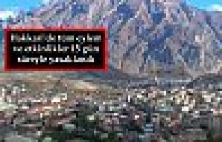 Hakkari'de tüm eylem ve etkinlikler 15 gün süreyle...