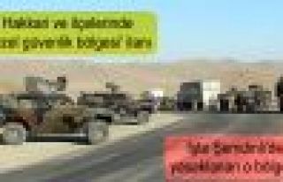 Hakkari ve ilçelerinde 'Özel güvenlik bölgesi'...