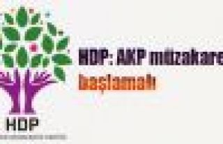 HDP: AKP müzakareye başlamalı
