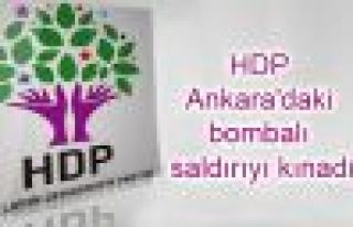 HDP Ankara'daki bombalı saldırıyı kınadı