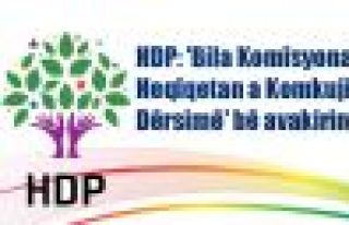 HDP: 'Bila Komîsyona Heqîqetan a Komkujiya Dêrsimê'...
