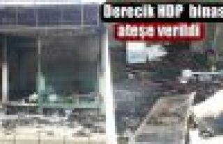 HDP Derecik Belde binası ateşe verildi