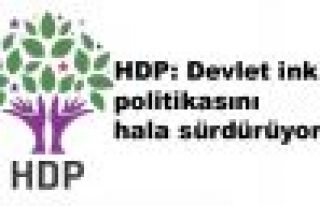 HDP: Devlet inkar politikasını hala sürdürüyor