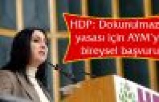 HDP: Dokunulmazlık yasası için AYM'ye bireysel...