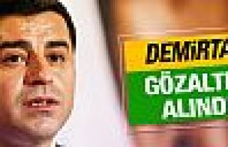 HDP Eş Başkanı Demirtaş gözaltına alındı