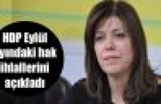 HDP Eylül ayındaki hak ihlallerini açıkladı 