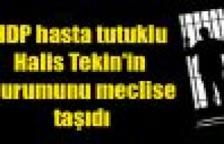 HDP hasta tutuklu Halis Tekin'in durumunu meclise...