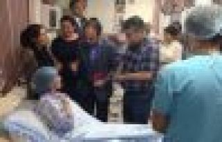 HDP heyeti Zergele'de yaralananları ziyaret etti