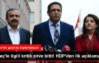 HDP heyetinden çözüm süreci açıklaması