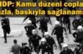 HDP: Kamu düzeni copla, gazla, baskıyla sağlanamaz
