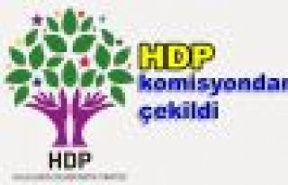 HDP komisyondan çekildi