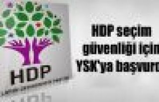 HDP seçim güvenliği için YSK'ya başvurdu