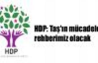 HDP: Taş'ın mücadelesi rehberimiz olacak