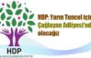 HDP: Yarın Tuncel için Çağlayan Adliyesi'nde olacağız