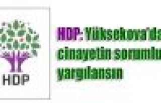 HDP: Yüksekova'daki cinayetin sorumluları yargılansın