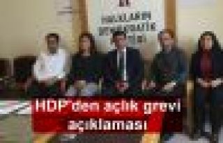 HDP'den açlık grevi açıklaması