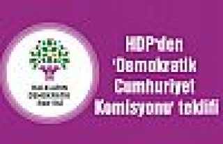HDP'den 'Demokratik Cumhuriyet Komisyonu' teklifi