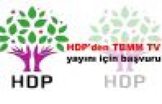 HDP'den TBMM TV yayını için başvuru!
