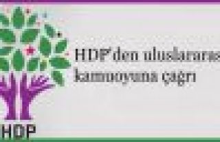HDP'den uluslararası kamuoyuna çağrı