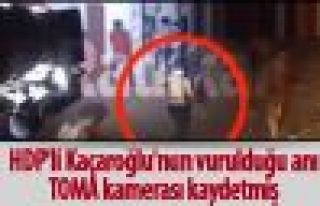 HDP'li Kaçaroğlu'nun vurulduğu anı, TOMA kamerası...
