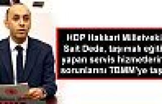 HDP'li Sait Dede, taşımalı eğitim yapan servis...