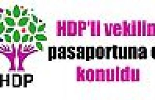 HDP'li vekilin pasaportuna el konuldu