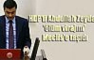 HDP'li Zeydan, 'ölüm virajını' Meclis'e taşıdı