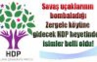 HDP'de Zergele'ye gidecek heyet belli oldu