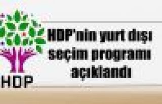 HDP'nin yurt dışı seçim programı açıklandı