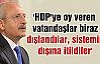 'HDP'ye oy veren vatandaşlar biraz dışlandılar,...