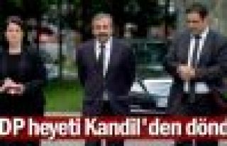 Heyet Kandil'den döndü