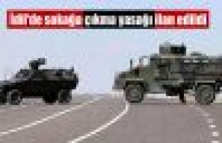 İdil'de sokağa çıkma yasağı ilan edildi