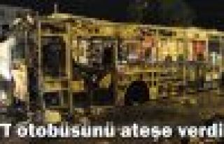 İETT otobüsünü ateşe verdiler