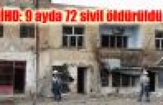 İHD: 9 ayda 72 sivil öldürüldü