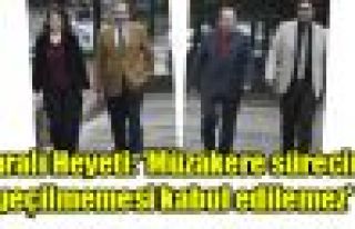 İmralı Heyeti: 'Müzakere sürecine geçilmemesi...